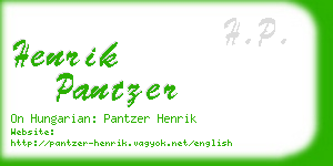 henrik pantzer business card